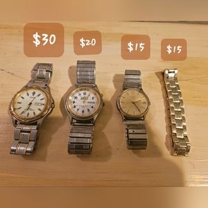 Mens Vintage Classy Watches and bracelet!